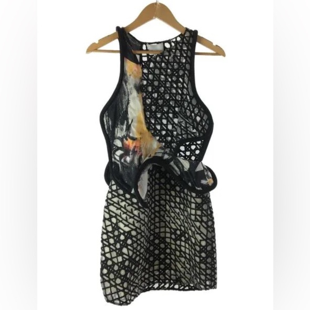 3.1 Phillip Lim Cut Out Mini Dress • Size 4 • Black/White • Runway RARE